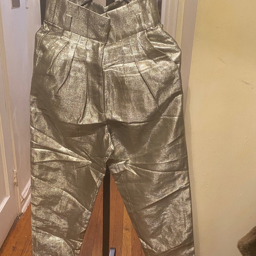 IRO Metallic Gold Pants